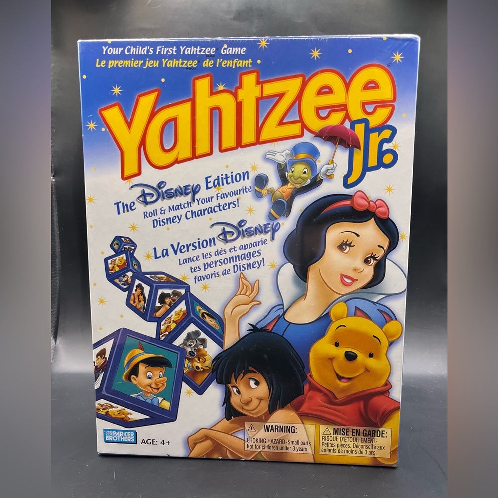Parker Brothers Yahtzee Jr. Game Disney Edition NEW